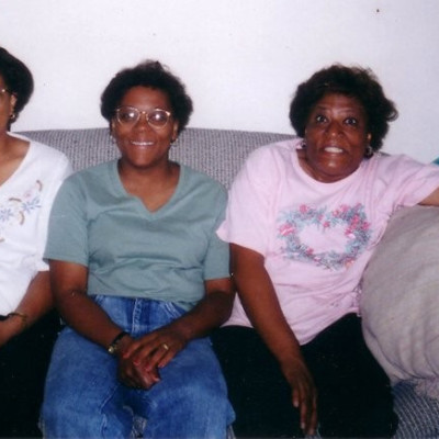 Carol with her sister Cynthia Simeon